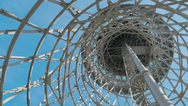 tower of hyperboloid construction bottom view