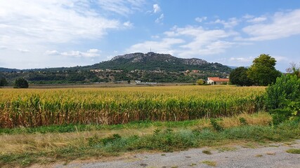 beautiful landscape in the provence in south france