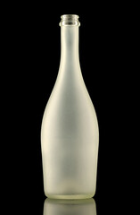 empty champagne bottle