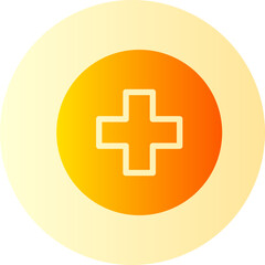 cross gradient icon