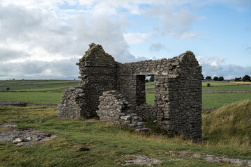 Magpie Mine. Abandoned, ruined lead mine in the Peak District National Park.