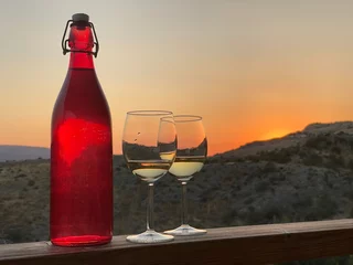 Foto op Canvas Griechischer Wein © nadinousch