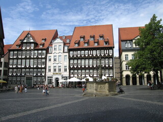 Fototapeta na wymiar Marktplatz in Hildesheim