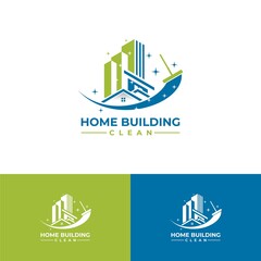 Obraz premium Home and Buildings clean logo design real estate vector icon illustration design
