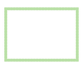 abstract artistic creative green floral border