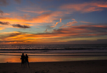 Fototapeta premium Beautiful Sunset, Torrance Beach, Los Angeles County, California