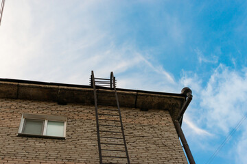 Fire escape to the roof
