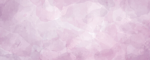 Vector watercolor purple and pink texture for cards. Hand drawn vector texture. Pastel color watercolour banner. Splashes. Template for design.