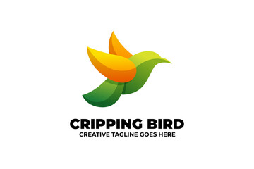Colibri Bird Flying Animal Gradient Logo