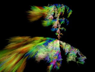 Imaginatory fractal abstract background Image