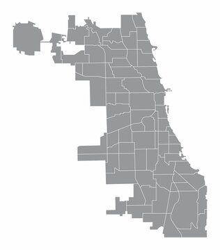 Chicago City Administrative Map