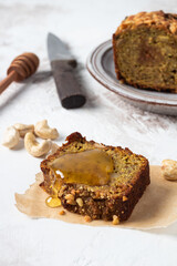 healthy vegan green buckwheat bread