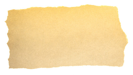Aged paper isolated on white background