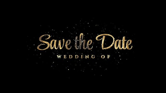 Save The Date Wedding Alpha Channel