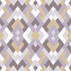 Abstract seamless geometric pattern in vector. Simple colorful texture. Background in lilac and beige colors
