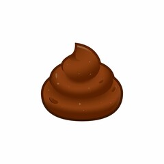 shit vector. stinky poop emoji vector, Bunch of brown shit icon vector image. Dog Poop logo symbol sign. Cartoon style poo. cream Vector illustration image isolated on white background