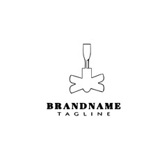 Fototapeta premium ceiling fan logo design template icon isolated vector illustration