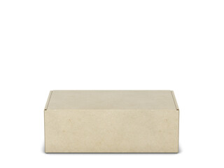 Blank tuck in flap packaging box mockup