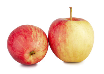 Red apples isolated on a white background