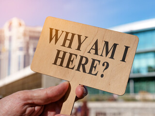 Why am I here question on the board.