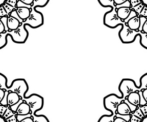 corner frame pattern, for invitation design material, fabric print, banner, poster