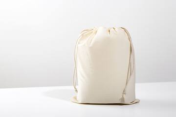 Reusable Eco bag mock up for zero waste shopping. Minimalism.