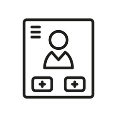 Login Outline Vector  Icon. Illustration Of A Stroke Vector On A White Background. From App And Website.