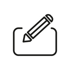 Outline Vector Icon Related Edit, Register, Subscription, Subscribe, Document