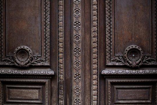 Amazing old wooden door in France 