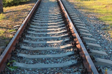 Rail Anchor, Rail Connections, Rail interesting things and places single track with grass Abandoned...