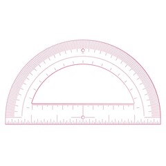 Protractor for drawing and engineering
