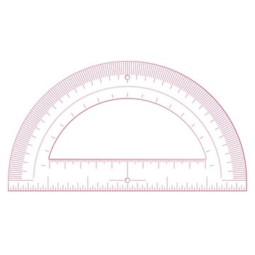 Protractor for drawing and engineering