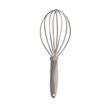 Whisk on an isolated white background. Kitchen tool. Logo
