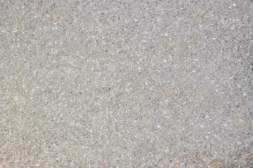 Transparent granules of polypropylene or polyamide. background. Plastics and polymers industry. 