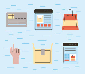 order online six icons