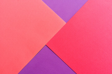Abstract geometric colorful paper background. Pink,purple and red colors texture for design artworks.