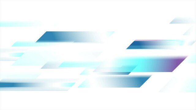 Blue and violet geometric abstract motion background. Seamless looping. Video animation Ultra HD 4K 3840x2160