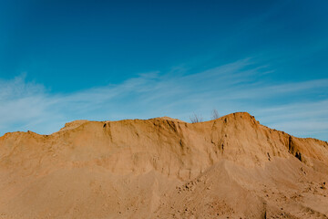 landscape with blue sky