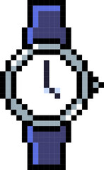 Obraz premium watch pixel icon