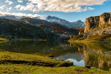 Autumn at Lake Ercina in Covadonga, Asturias - Spain  © Agustin