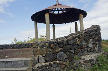 small shelter on the azores islands