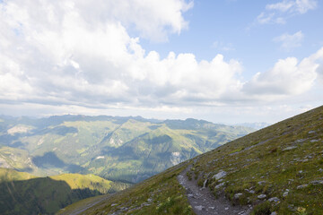 Wonderful view over a beautiful alpine lake in Switzerland called Schottensee. Epic sunrise over a perfect blue lake.