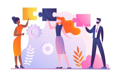 Combine puzzle pieces