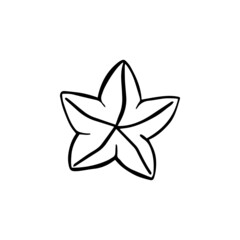 Hand drawn isolated cake element on white background for decorative design