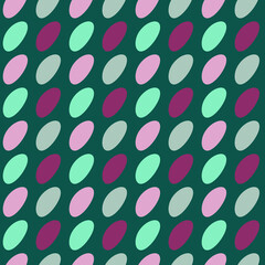 Seamless vector drawing of flattened multicolored stones