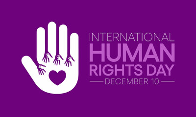Human Rights day is observed every year on December 10, a time for people around the world to join together and stand up for the rights and dignity of all individuals. vector illustration