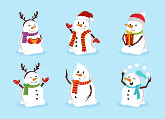 snowman winter and christmas