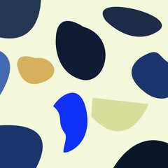 contemporary arts abstract seamless pattern with colorful circles