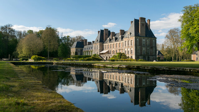 Ch&acirc;teau de Courances dans l'Essonne