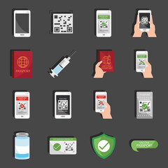 set of health passport